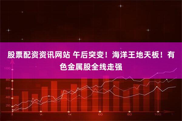 股票配资资讯网站 午后突变！海洋王地天板！有色金属股全线走强